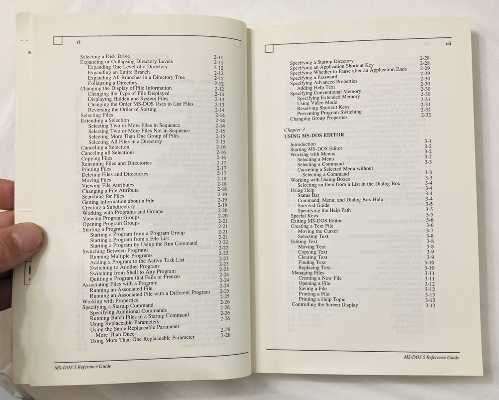 MS-DOS Version 5 Reference Guide Compaq Vintage Softcover User Manual PC DOS VG