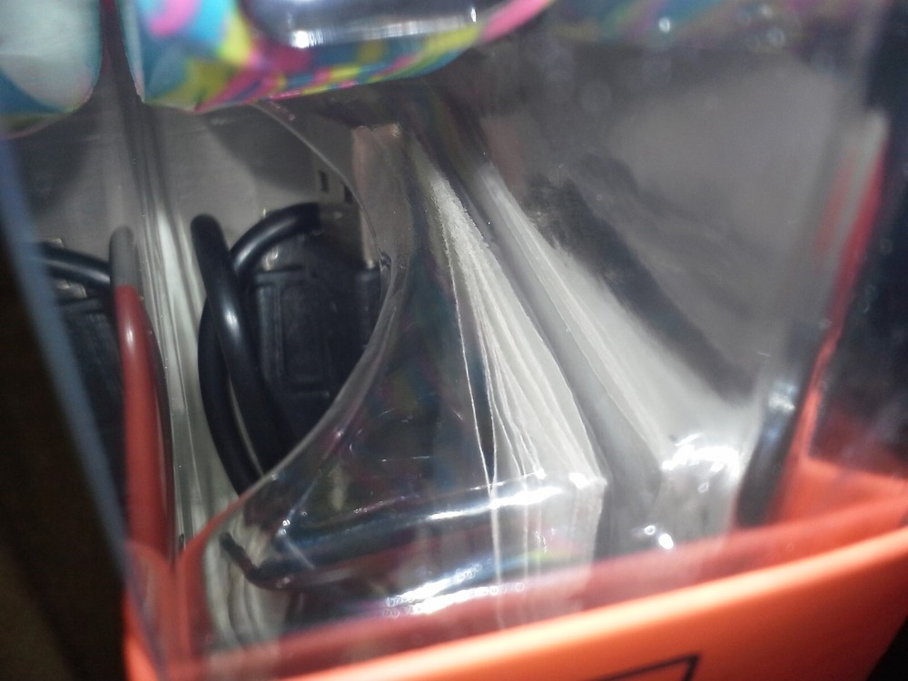 Justice Active Activity Tracker Multi-Color "Go For It" Band. Damage Box