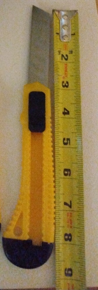 Sliding lock utility knife, 2 pack