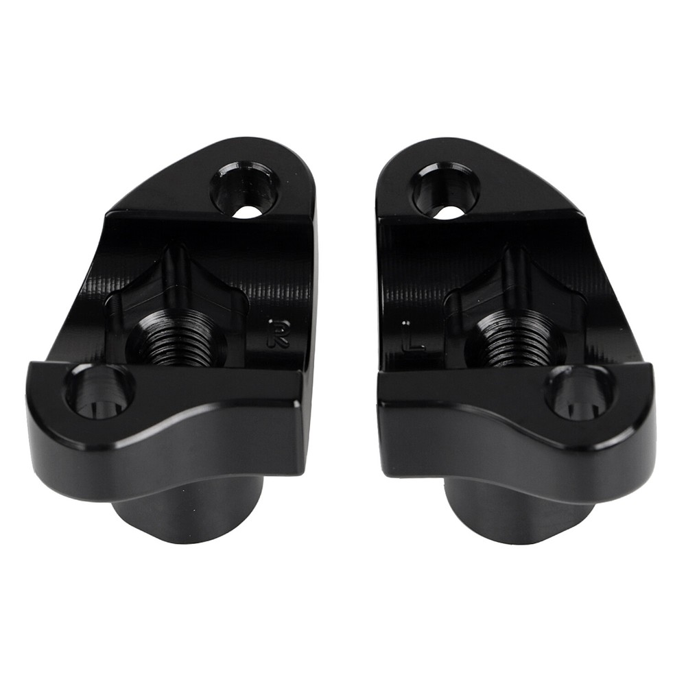 Black 2" Handlebar Risers Bottom For Harley 1" Bar Heritage Softail Dyna FXDB