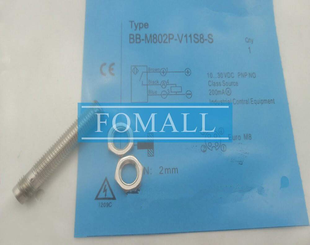 1Pcs New proximity Switch Sensor BB-M802P-V11S8-S
