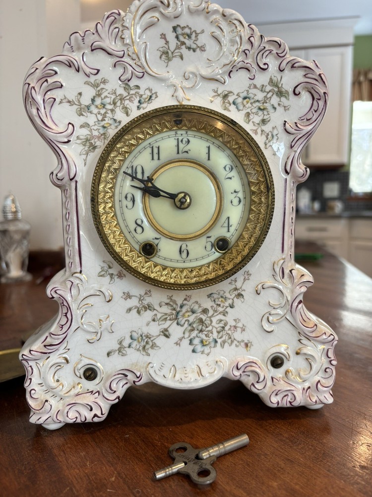 Waterbury Porcelain Parlor Clock