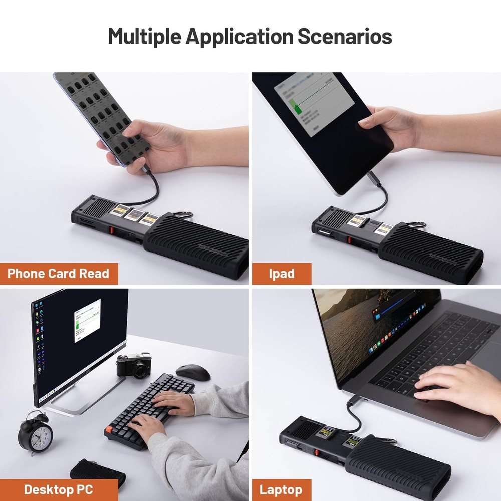 CreateMate USB 3.2 CFexpress A/B Card Reader 10GBps SD Card Reader for Photog...