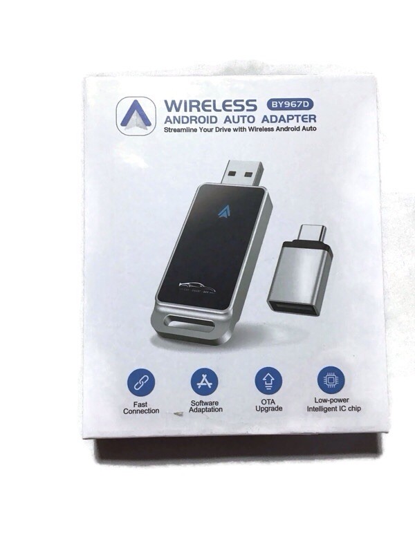 Android Auto Wireless Adapter, Convert Factory Wired to Wireless, Plug and Play