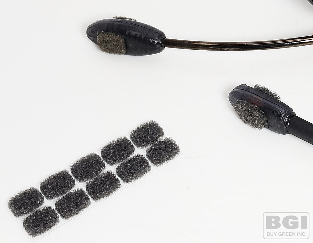 10X Microphone Sticky Sponge Windscreen For HME Drive Thru Intercom Headsets
