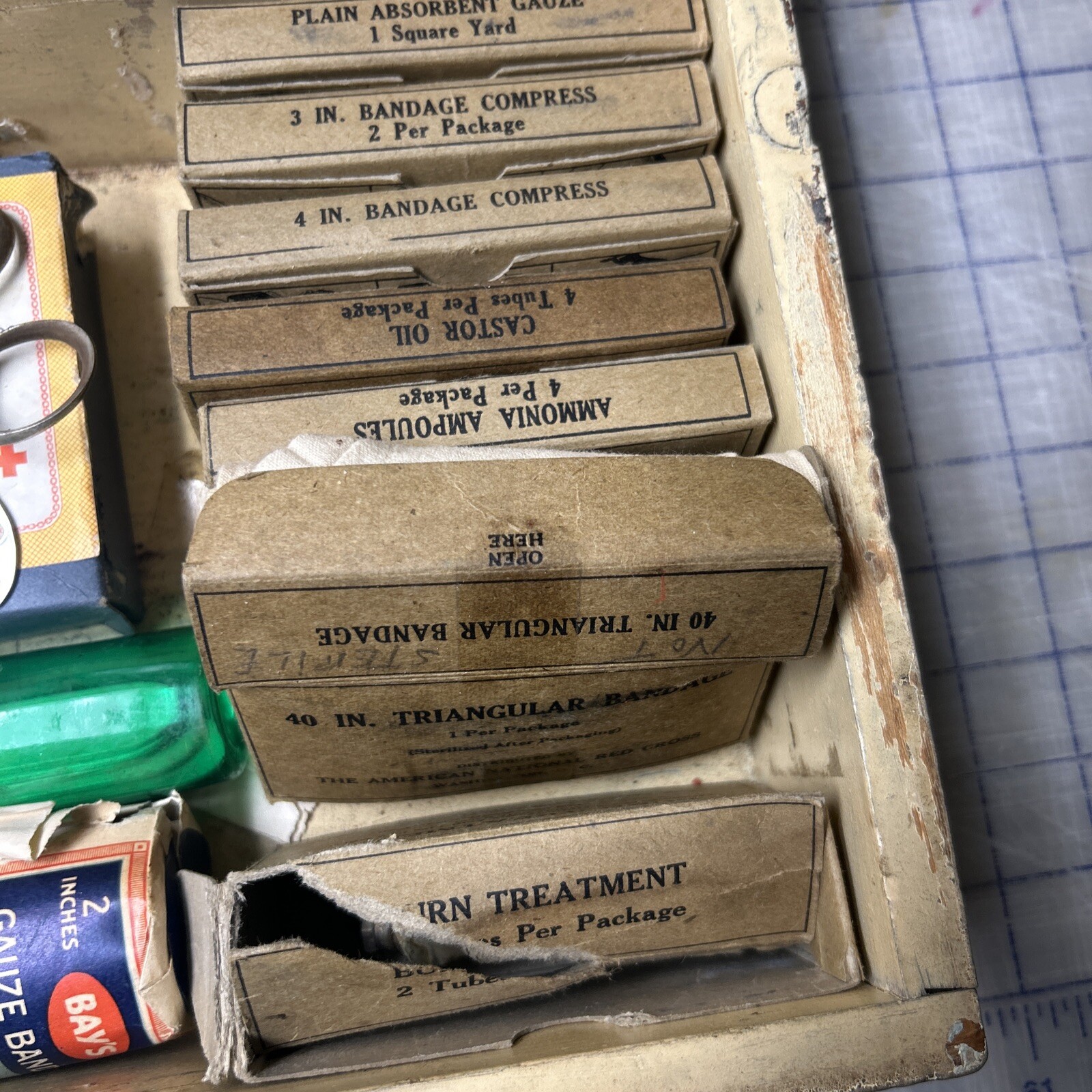 Vintage First Aid Kit for Emergency Use Only Medical Vintage