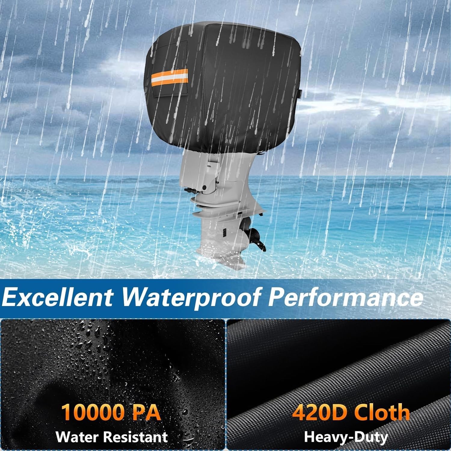 Outboard Motor Cover for Motor 50-115HP Waterproof Heavy-Duty Boat Engine New
