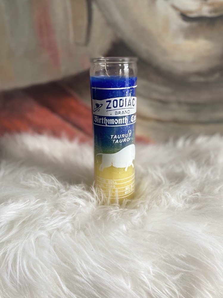 Taurus  zodiac candle