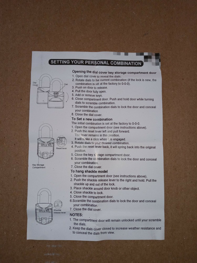 Unbranded Master Lockbox Compact Key Safe 5406D