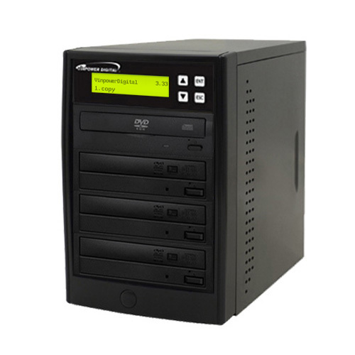 1 to 3 Target 24x DVD CD Duplicator Burner Disc Copier Add Copy Protection