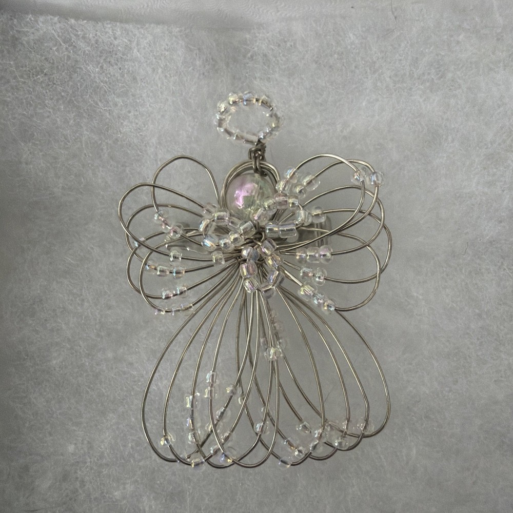 Angle Pin Silver Pearl Beads