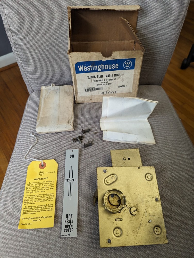 Westinghouse, Sliding Plate Handle Mech, 314C386G03 *Missing Handle*