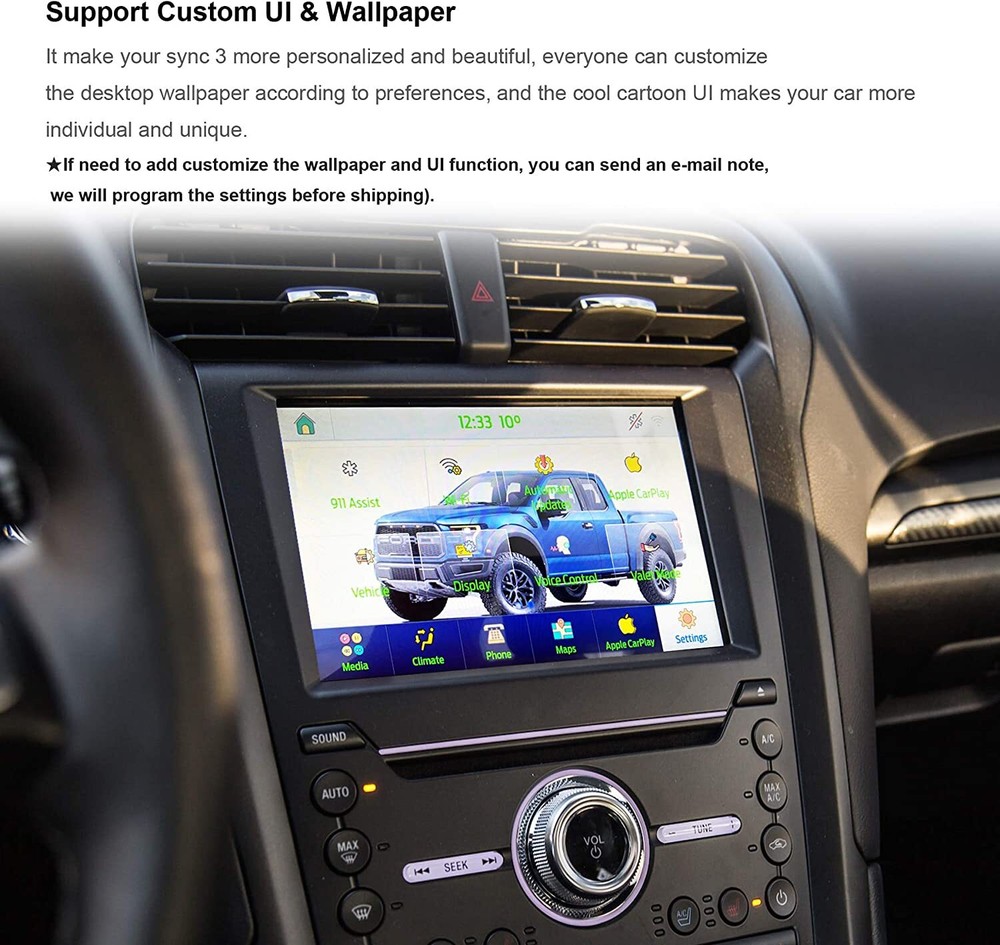 Factory SYNC 2 to SYNC 3 Upgrade Kit 3.4 Fit for Ford Sync3 APIM Module Carplay