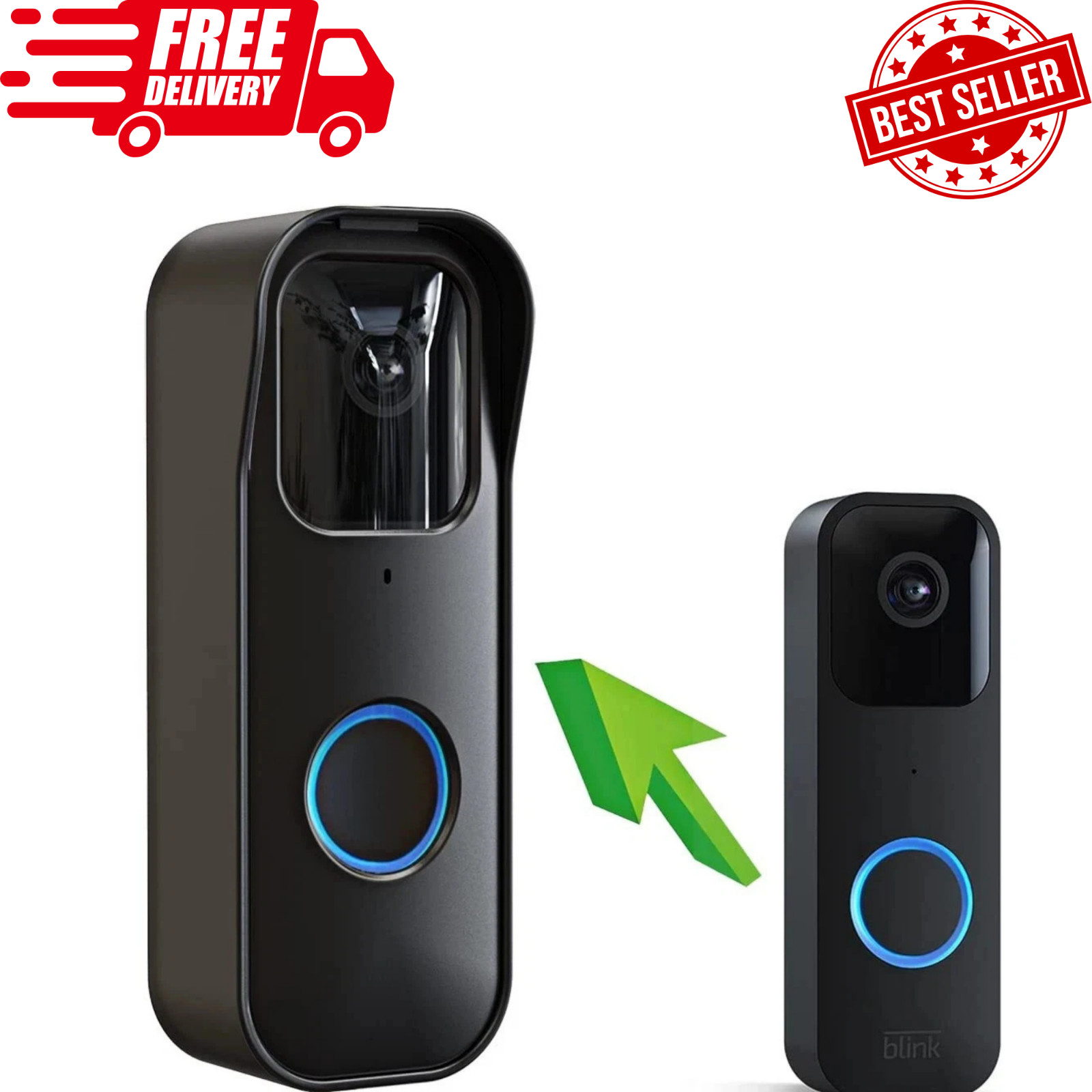 New Blink Video Doorbell Mount Wired/Wireless 2-way audio HD video & Alexa