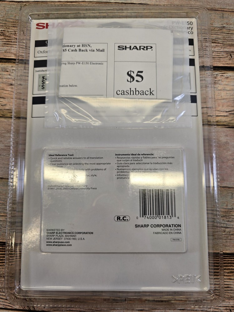 Sharp PW-E150 Electronic Oxford Dictionary Thesaurus Calculator