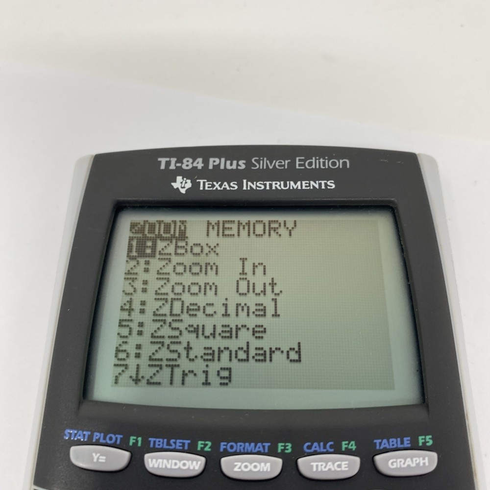 Texas Instruments TI-84 Plus Silver Edition Graphing Calculator -TESTED