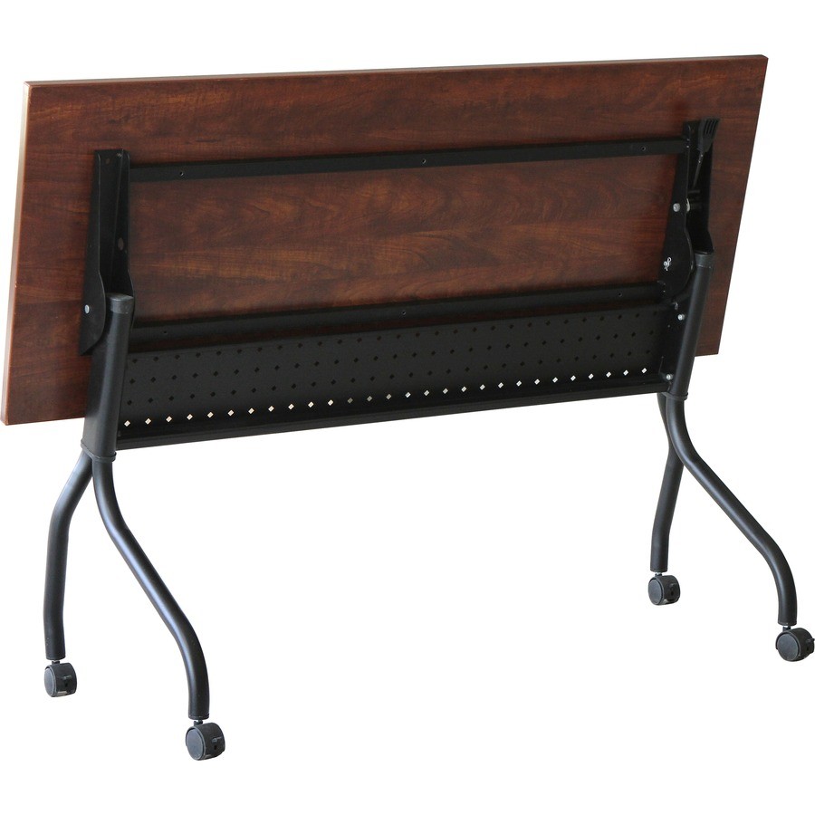 Lorell LLR59516 Cherry Flip Top Training Table 60" x 23.6"