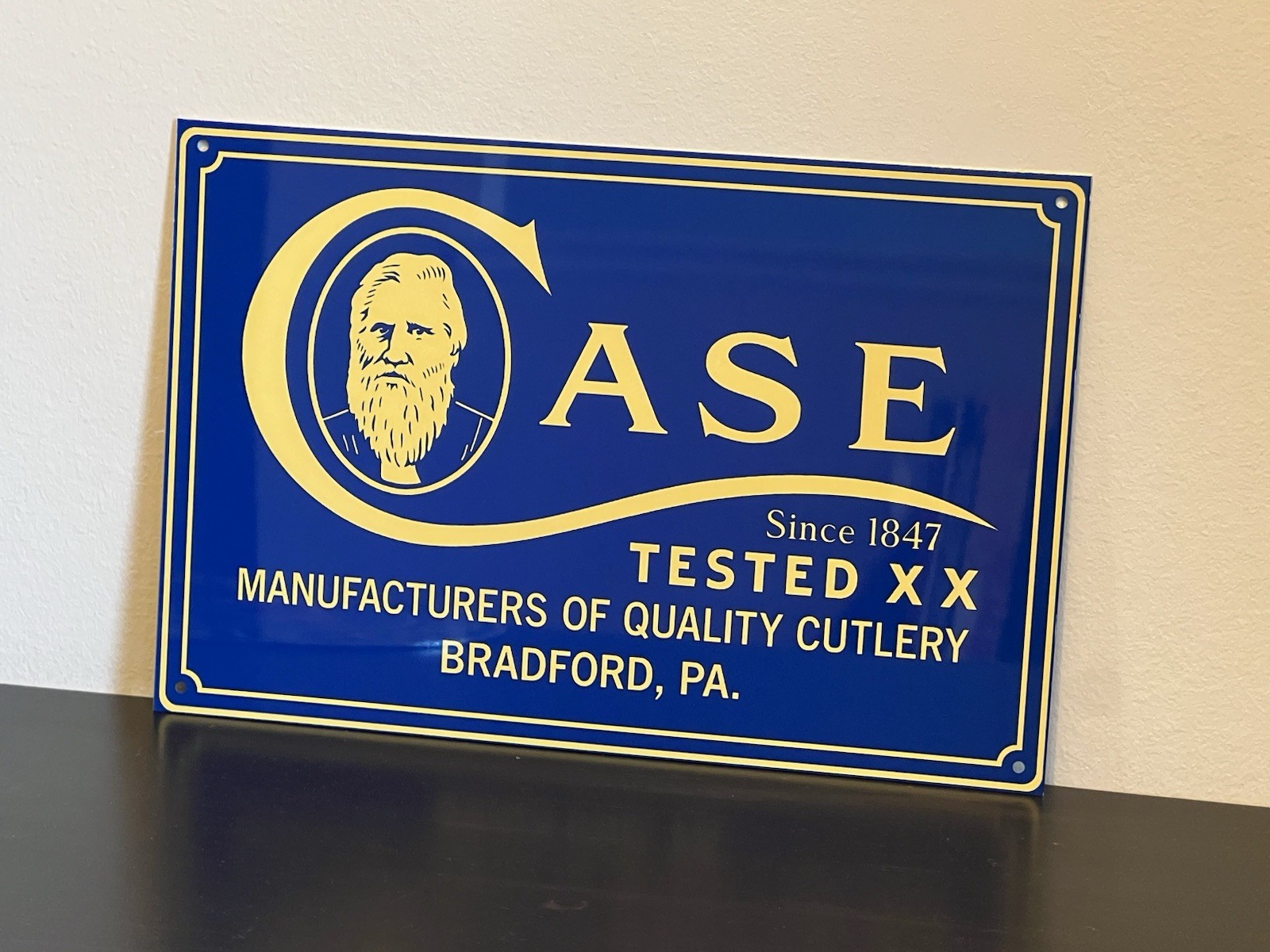 Case Cutlery Knives Vintage Style Metal Sign Advertising