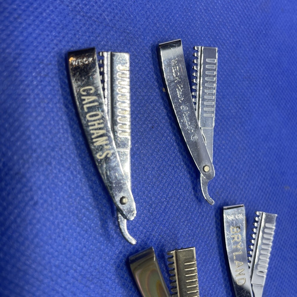 straight razor brooch pins