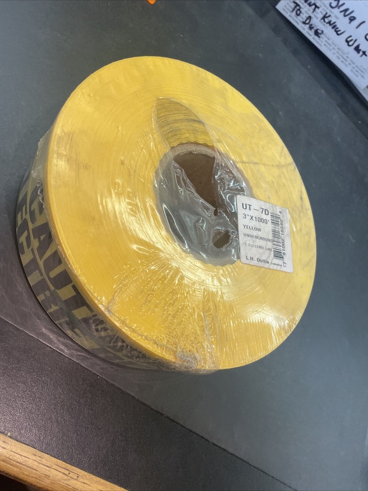 1000 Ft Roll. Underground Electrical Caution Tape