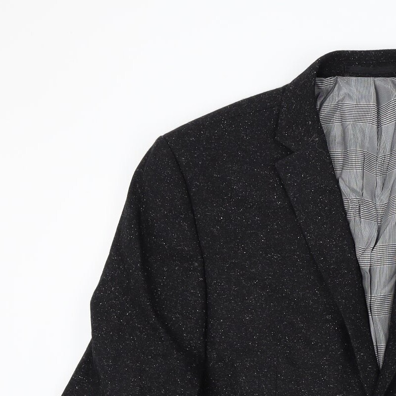 NEXT Mens Black Wool Blend Suit Jacket Size M