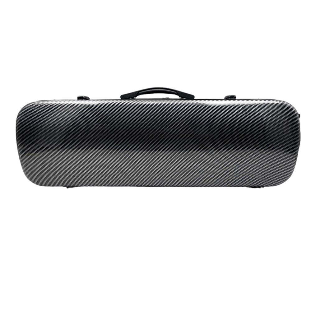 4/4 Carbon Fiber Violin Case Thick Padding Adjustable Backstrap Bow Holder Light