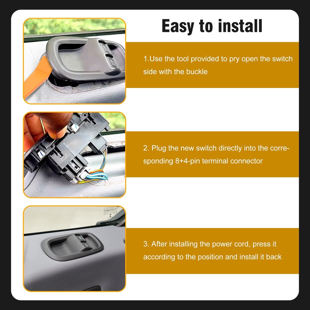 For Ford 2015-21 Transit Left Driver Side Electric Window Control Switch Button