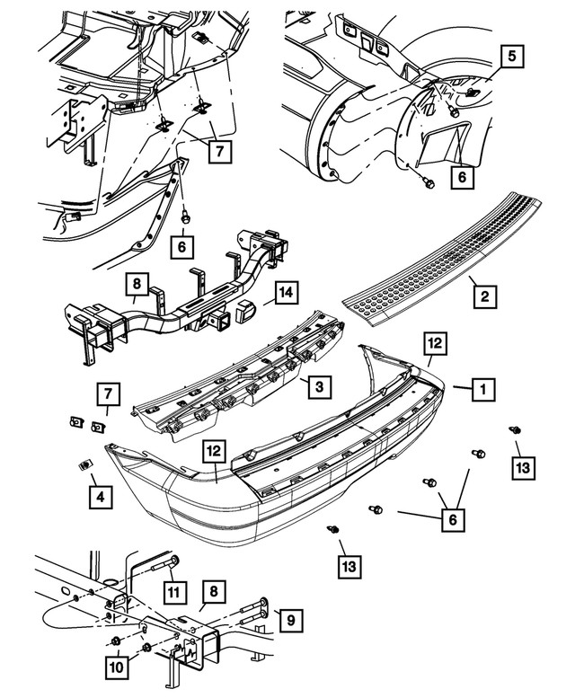Genuine Mopar Push Pin 55157112AB