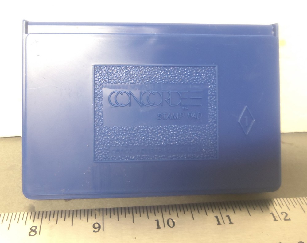 Concorde – Rubber Stamp Inking Pad in Plastic Case (NOS)