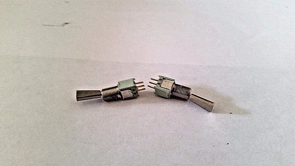 ALCO SWITCH TT11DG-PC-7T1/4 TINY SPDT ON-ON PC W/FLAT TOGGLE .4VA @ 20VDC