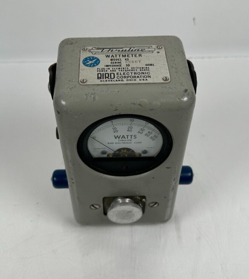Bird Electronics Thruline Wattmeter - Model 43 w/ Elements/Case