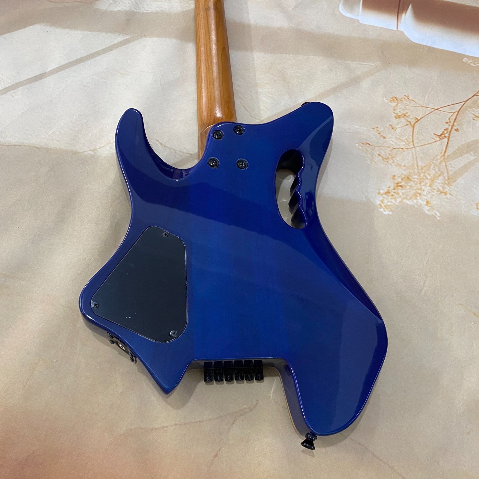 Headless Guitar HH pickups basswood body blue Discount