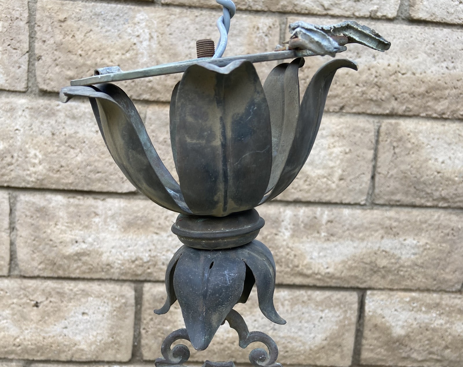 Antique Gothic Light Fixture Lamp Part Gas ? Electric ? Indoor Outdoor Lighting