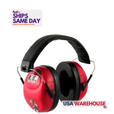 Racing Electronics HP-005-CH, One Red Plastic Hearing Protector Child Size Red