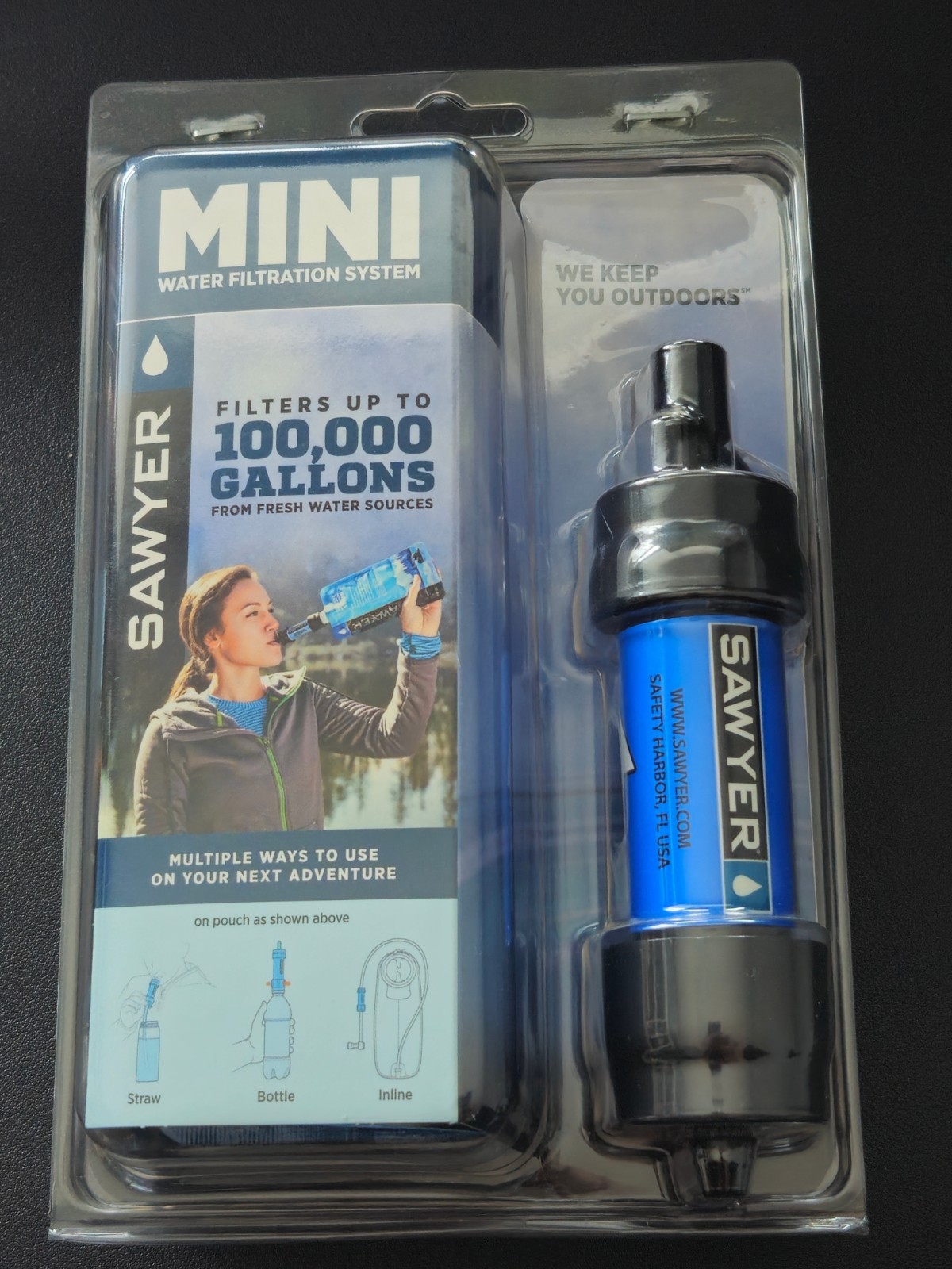 Sawyer MINI Water Filtration System Filters Up To 100,000 Gallons SP128 NEW