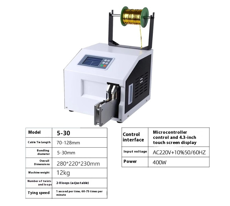 Fully Automatic Wire Tying Machine Wire Tie Rope Bundling Machine