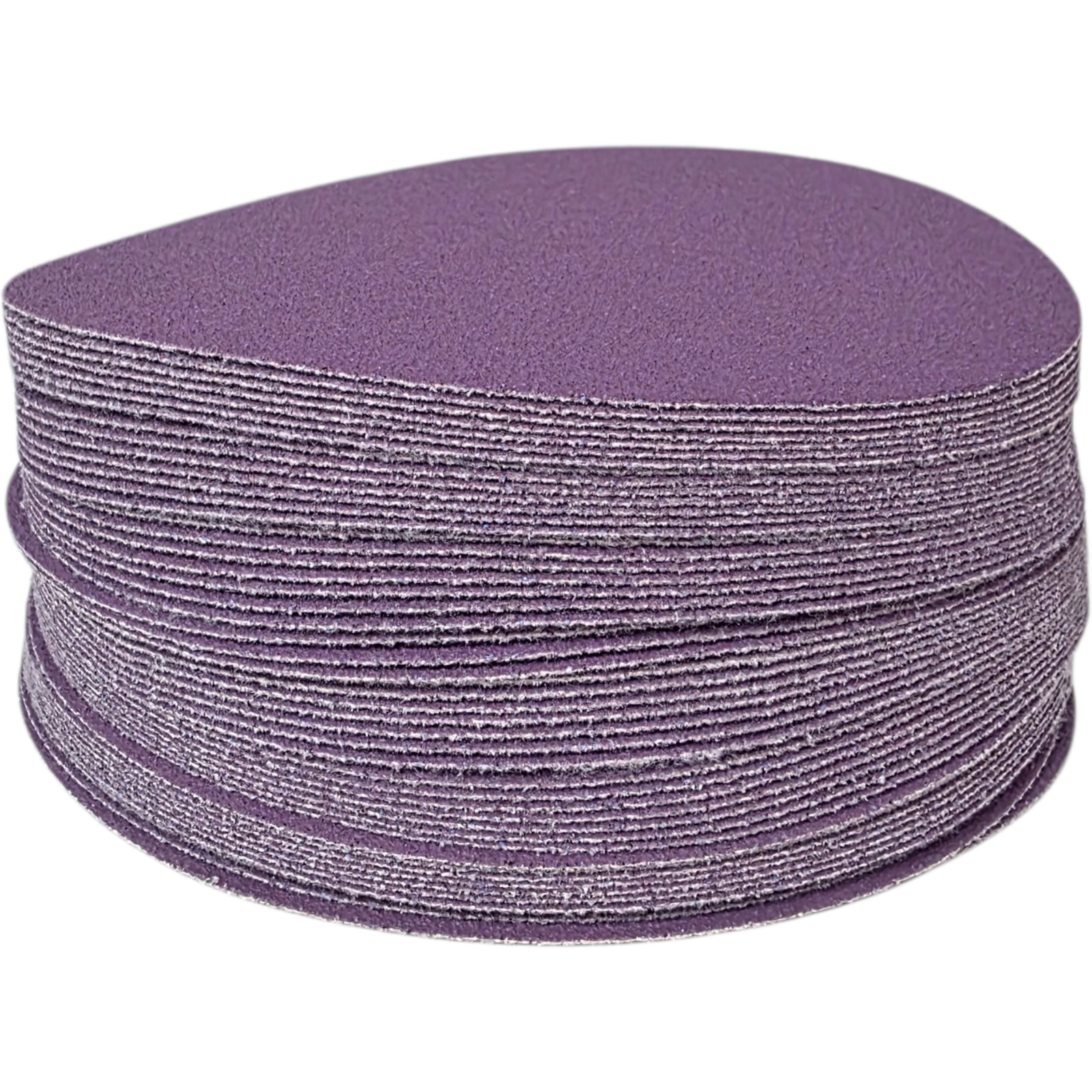 6 Inch Ceramic Hook & Loop Sandpaper Discs, No Holes, 50pcs Box, P40 to P800