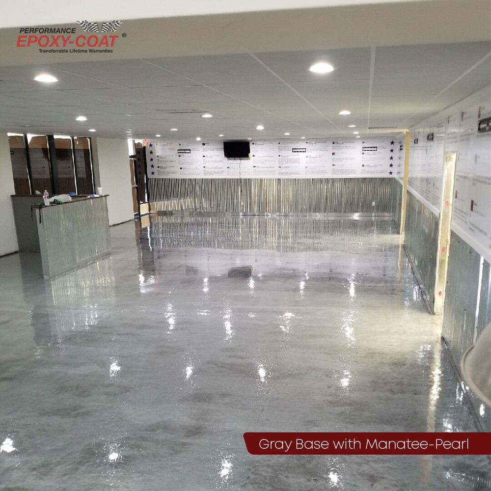 Metallic Half Epoxy Floor Coating Kit 150 sq. ft. TAN Base Coat