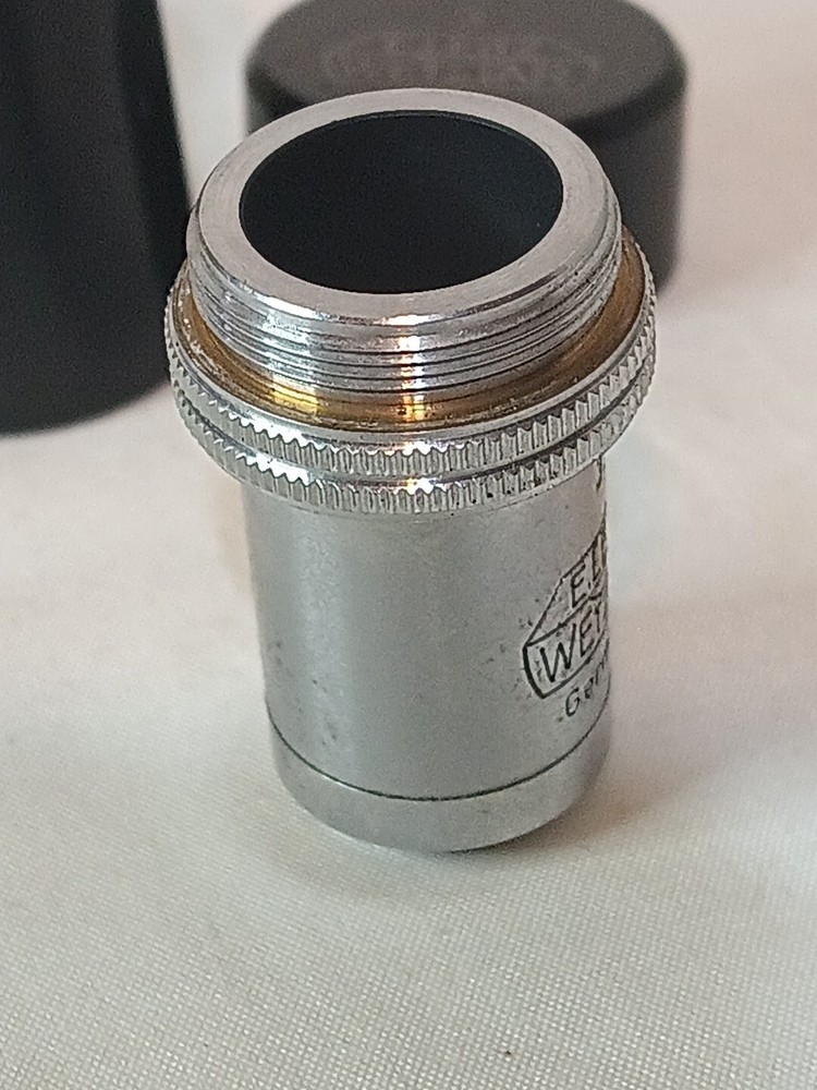 E. Leitz Wetzlar 3 170/- C10:1 A0.25 10x Microscope Objective Lens