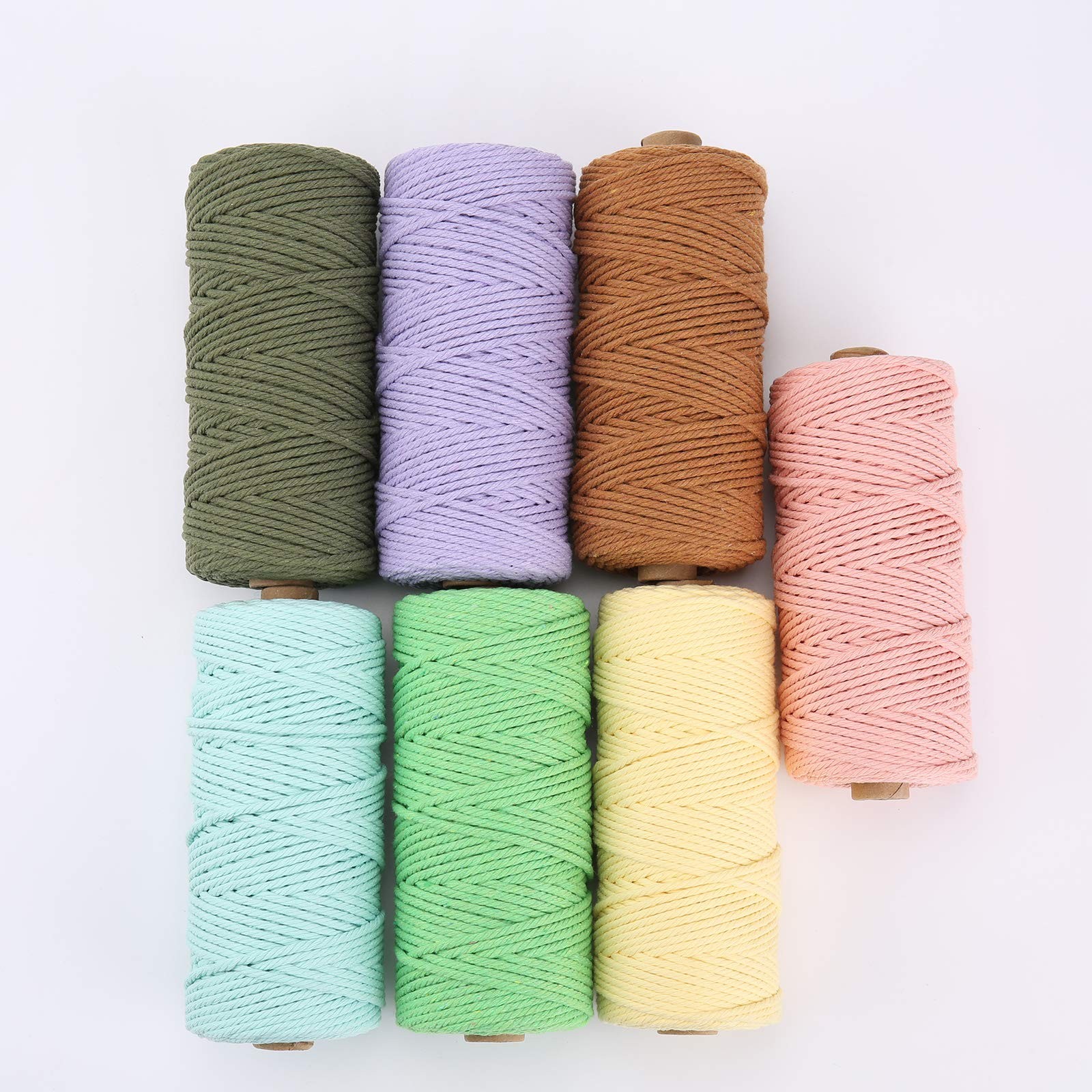 ZXCDINO Olive Green Cotton Macrame Cord, 3mm x x 109yards,