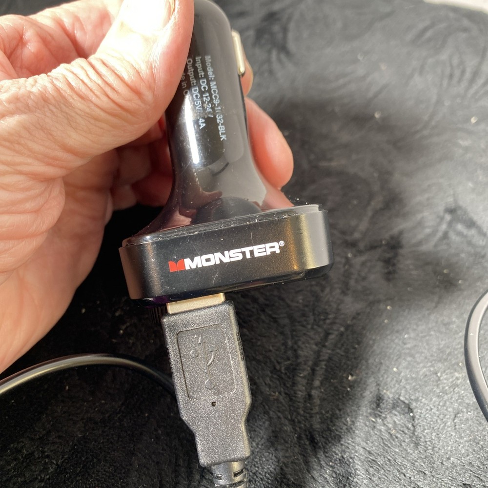 Monster Bluetooth FM Transmitter, 3.4 Amp USB Charging Ports Tested