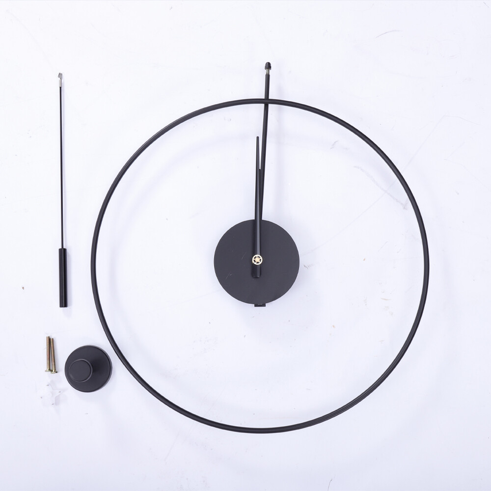 20Classical Large Decorative Wall Clock with Pendulum Modern Non-Ticking Silent