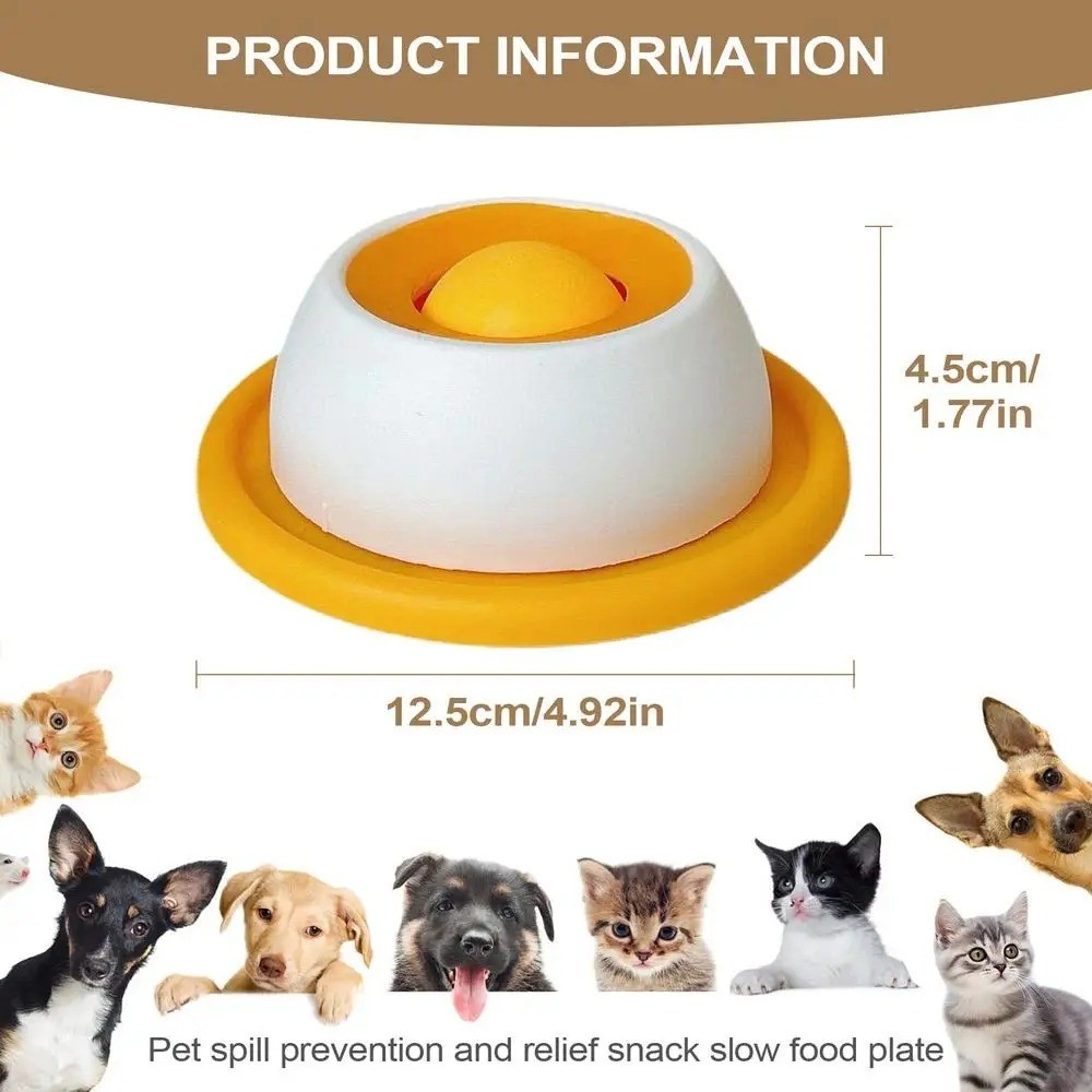 Pet Lick Bowl for Dogs Cats, Slow Feeder Lick Mats Anxiety Relief**