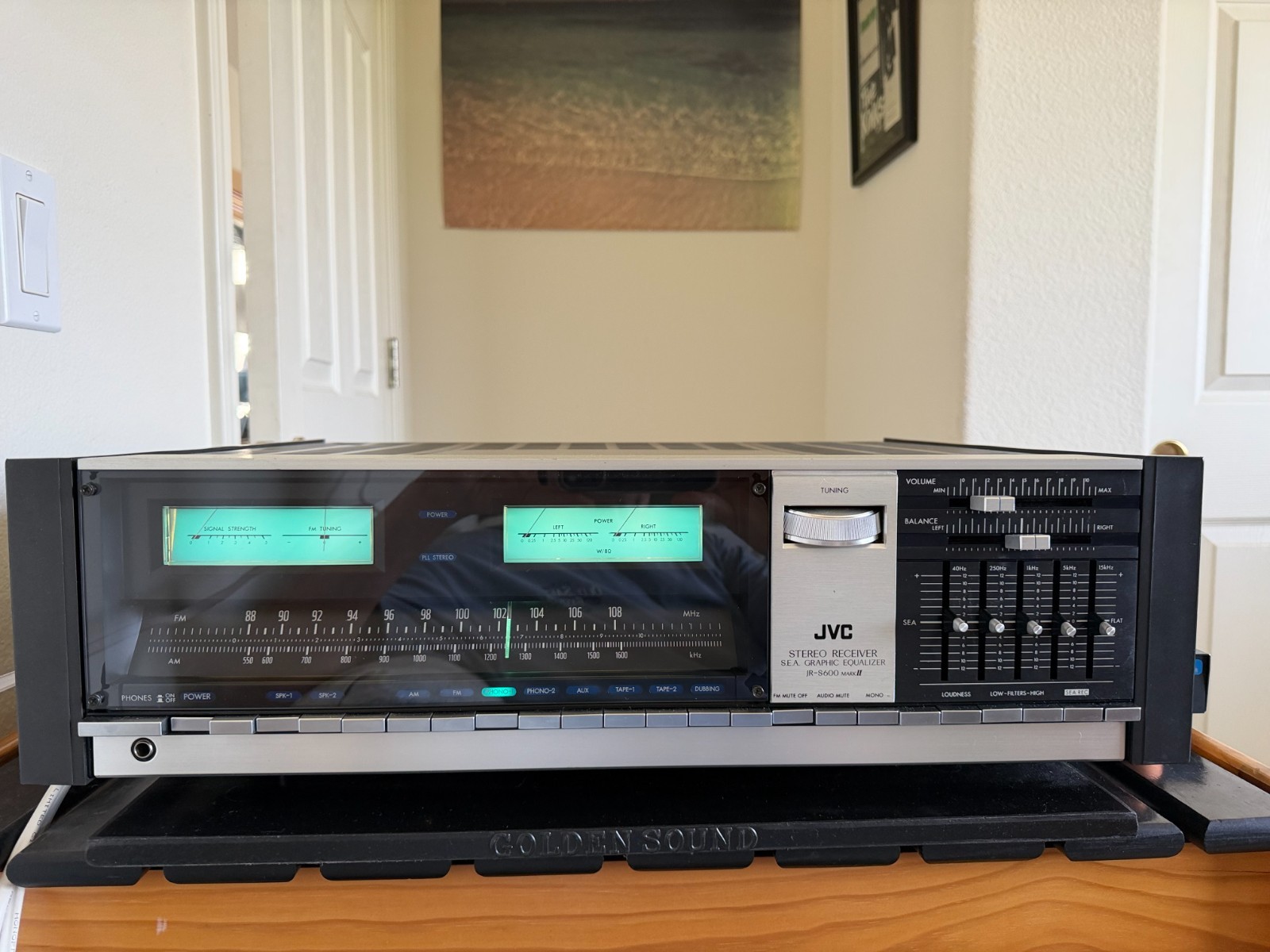 JVC JR-S600 Mark II Vintage Monster Stereo Receiver 120 Watts Per Channel - NICE