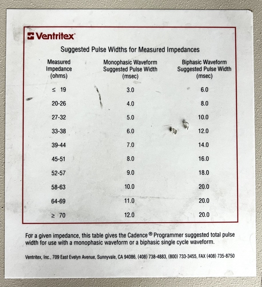 Ventrictex HV-0200 High Voltage Stimulator & Analyzer