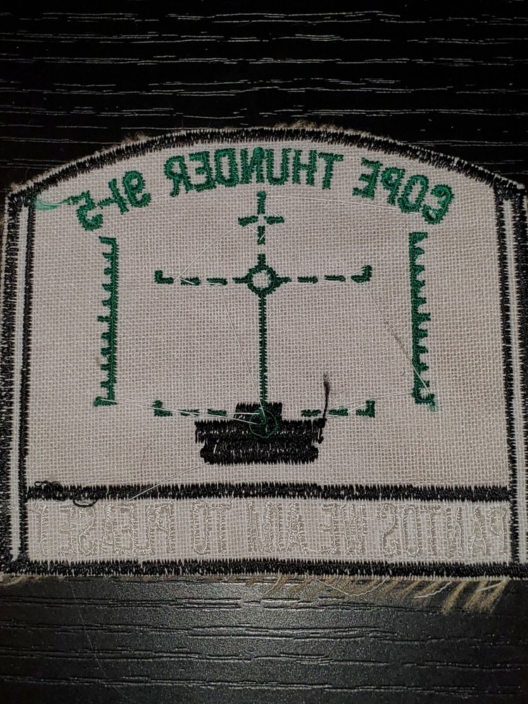 USAF Air Force COPE THUNDER 91-5 Night Ground Support Squadron Twill Patch