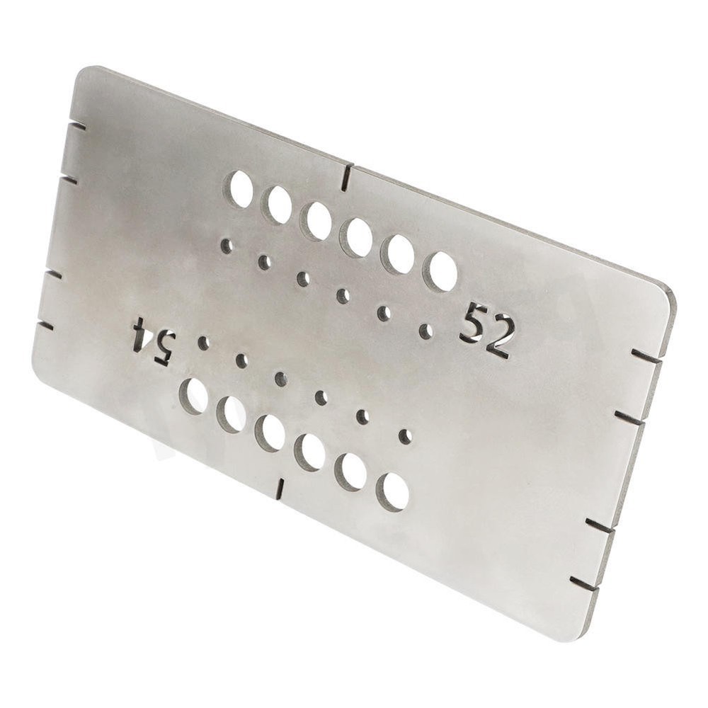 For Guitar String Through Drilling and Fitting Ferrules Drilling Guide Template