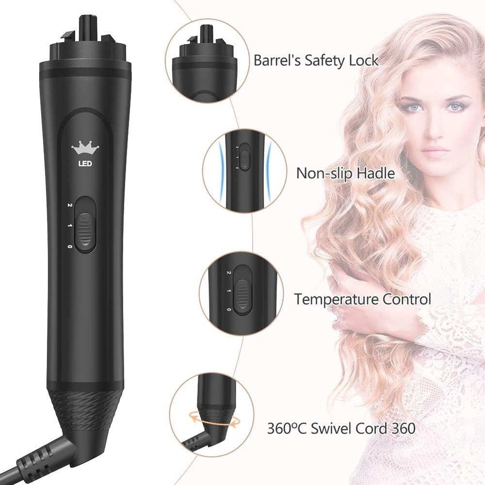 Versatile Curling Wand with Interchangeable Barrels
