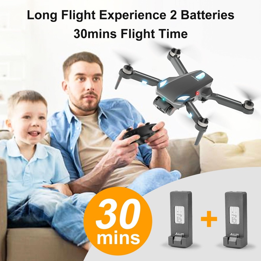 Drone with Camera 1080P, RC Quadcopter Foldable Mini Drone for Beginners, One...