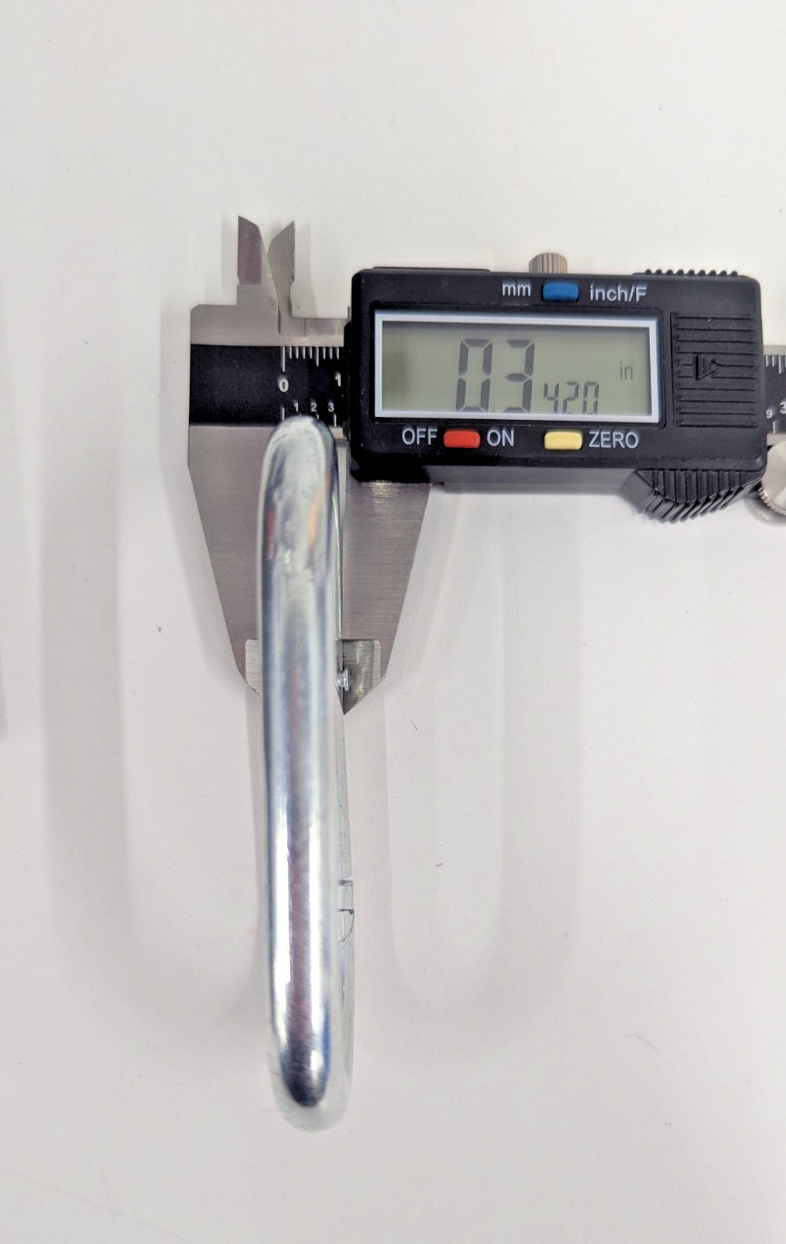 Lot of 15 Oval Spring Snap Link 1/3" Steel-Zinc Plate Hook Carabiner 3.5" x 1.6"